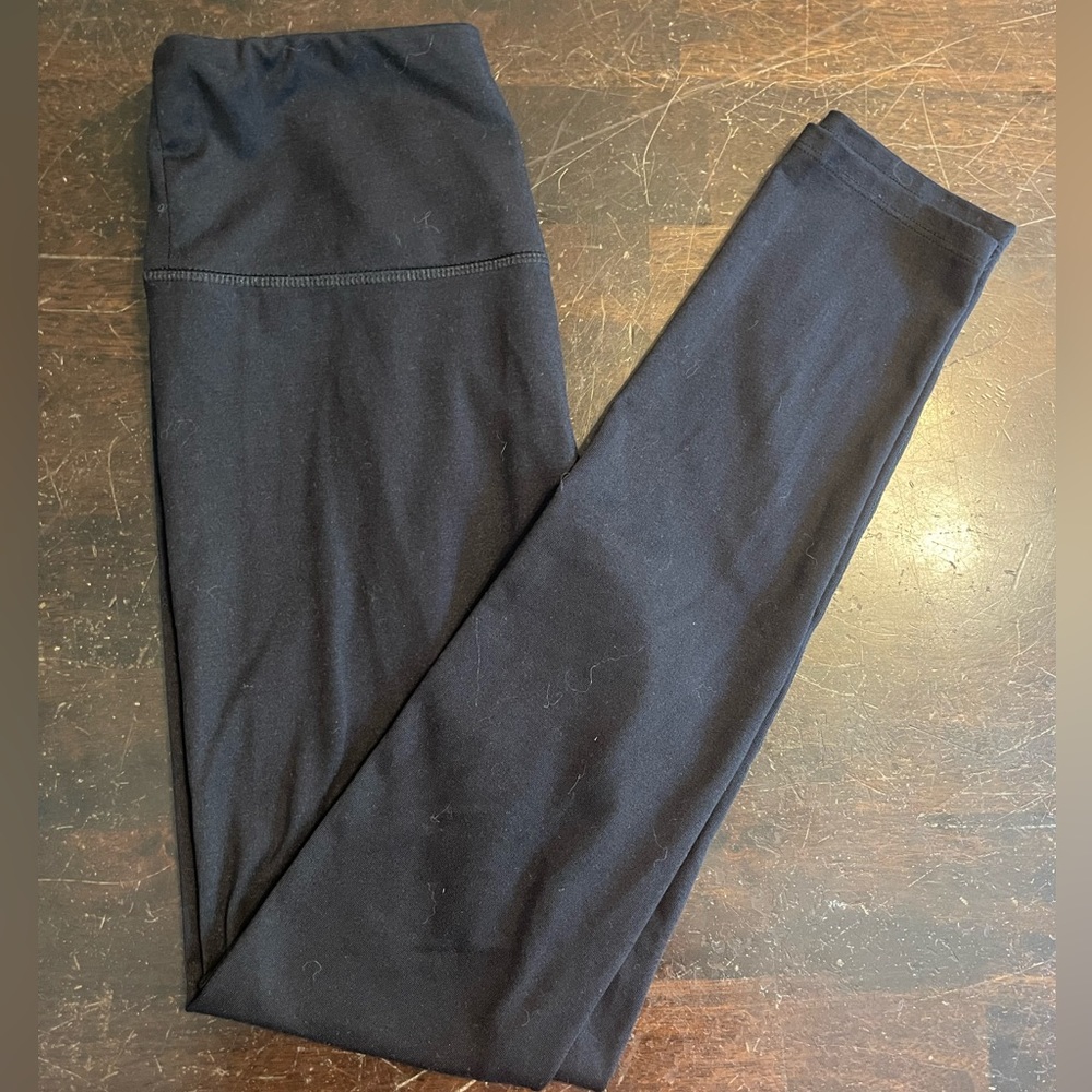 plain black leggings